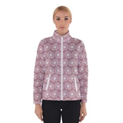 Gerbera Daisy Vector Tile Pattern Women s Bomber Jacket by GardenOfOphir