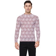 Gerbera Daisy Vector Tile Pattern Men s Long Sleeve Rash Guard by GardenOfOphir