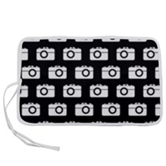 Modern Chic Vector Camera Illustration Pattern Pen Storage Case (m)