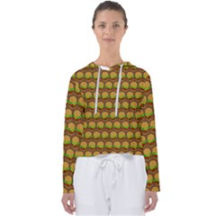 Burger Snadwich Food Tile Pattern Women s Slouchy Sweat