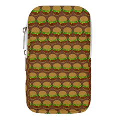 Burger Snadwich Food Tile Pattern Waist Pouch (large) by GardenOfOphir