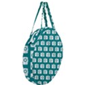 Modern Chic Vector Camera Illustration Pattern Giant Round Zipper Tote View3