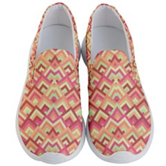 Trendy Chic Modern Chevron Pattern Men s Lightweight Slip Ons by GardenOfOphir