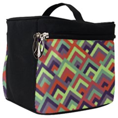 Trendy Chic Modern Chevron Pattern Make Up Travel Bag (Big)