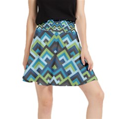 Trendy Chic Modern Chevron Pattern Waistband Skirt by GardenOfOphir