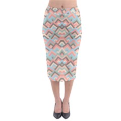 Trendy Chic Modern Chevron Pattern Midi Pencil Skirt