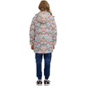 Trendy Chic Modern Chevron Pattern Kid s Hooded Longline Puffer Jacket View4