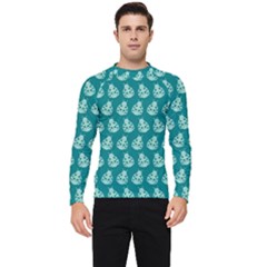 Ladybug Vector Geometric Tile Pattern Men s Long Sleeve Rash Guard