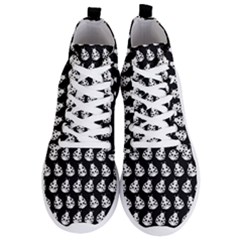 Ladybug Vector Geometric Tile Pattern Men s Lightweight High Top Sneakers by GardenOfOphir