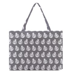 Ladybug Vector Geometric Tile Pattern Zipper Medium Tote Bag by GardenOfOphir