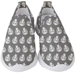 Ladybug Vector Geometric Tile Pattern Kids  Slip On Sneakers by GardenOfOphir