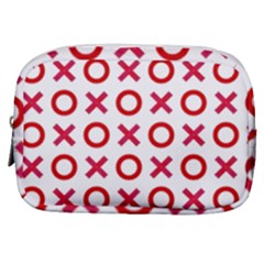 Pattern Xoxo Red White Love Make Up Pouch (small) by Jancukart