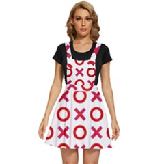 Pattern Xoxo Red White Love Apron Dress by Jancukart