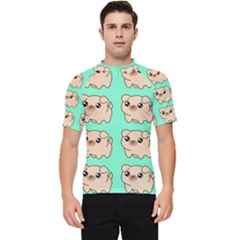 Puppy Pattern Dog Pet Men s Short Sleeve Rash Guard by Jancukart