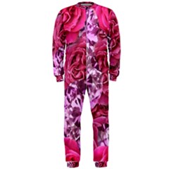 Roses Pink Tourmaline Seamless Onepiece Jumpsuit (men) by Jancukart