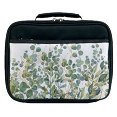 Gold And Green Eucalyptus Leaves Lunch Bag
