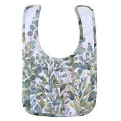 Gold And Green Eucalyptus Leaves Baby Bib by Jack14