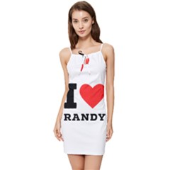 I Love Randy Summer Tie Front Dress