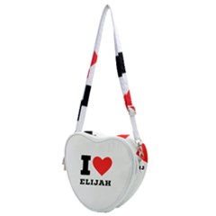 I Love Elijah Heart Shoulder Bag by ilovewhateva