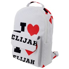 I Love Elijah Flap Pocket Backpack (small) by ilovewhateva