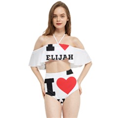 I Love Elijah Halter Flowy Bikini Set 