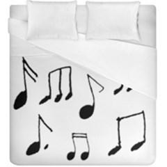 Music Is The Answer Phrase Concept Graphic Duvet Cover (king Size) by dflcprintsclothing