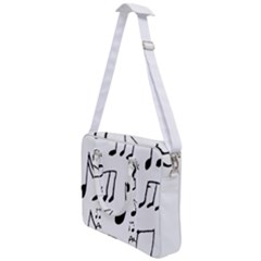 Music Is The Answer Phrase Concept Graphic Cross Body Office Bag by dflcprintsclothing