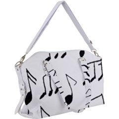 Music Is The Answer Phrase Concept Graphic Canvas Crossbody Bag