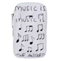 Music Is The Answer Phrase Concept Graphic Waist Pouch (Large) View1