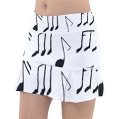 Music Is The Answer Phrase Concept Graphic Classic Tennis Skirt by dflcprintsclothing