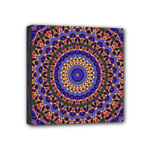 Mandala Kaleidoscope Background Mini Canvas 4  x 4  (Stretched)