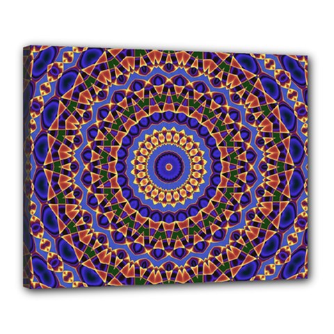 Mandala Kaleidoscope Background Canvas 20  x 16  (Stretched)