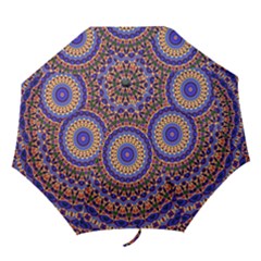 Mandala Kaleidoscope Background Folding Umbrellas
