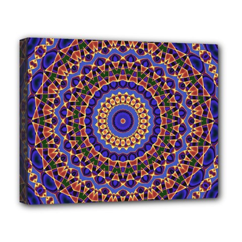 Mandala Kaleidoscope Background Deluxe Canvas 20  x 16  (Stretched)