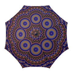 Mandala Kaleidoscope Background Golf Umbrellas