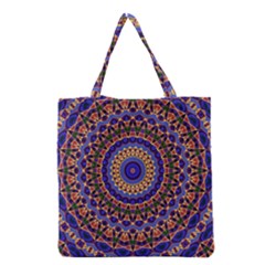 Mandala Kaleidoscope Background Grocery Tote Bag