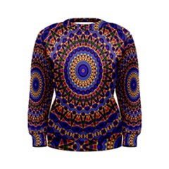 Mandala Kaleidoscope Background Women s Sweatshirt