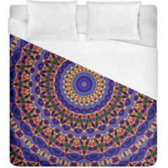Mandala Kaleidoscope Background Duvet Cover (King Size)