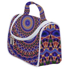 Mandala Kaleidoscope Background Satchel Handbag