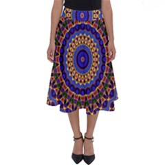 Mandala Kaleidoscope Background Perfect Length Midi Skirt