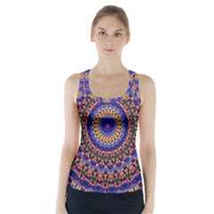 Mandala Kaleidoscope Background Racer Back Sports Top