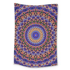 Mandala Kaleidoscope Background Large Tapestry