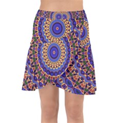 Mandala Kaleidoscope Background Wrap Front Skirt