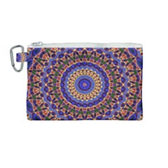Mandala Kaleidoscope Background Canvas Cosmetic Bag (Medium)