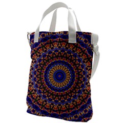 Mandala Kaleidoscope Background Canvas Messenger Bag