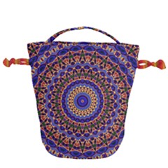 Mandala Kaleidoscope Background Drawstring Bucket Bag