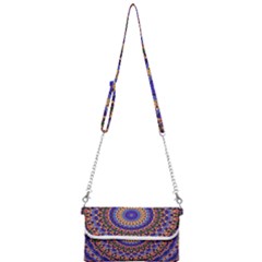 Mandala Kaleidoscope Background Mini Crossbody Handbag