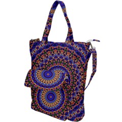 Mandala Kaleidoscope Background Shoulder Tote Bag