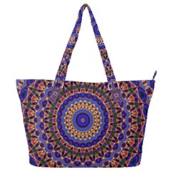 Mandala Kaleidoscope Background Full Print Shoulder Bag