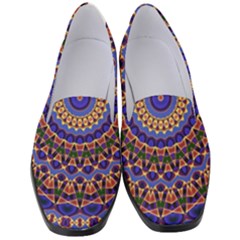 Mandala Kaleidoscope Background Women s Classic Loafer Heels